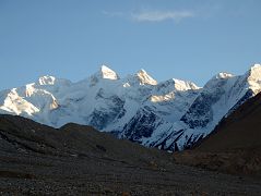 22 Gasherbrum II E, Gasherbrum II, Gasherbrum III, Nakpo Kangri North Faces Just before Sunset From Gasherbrum North Base Camp In China